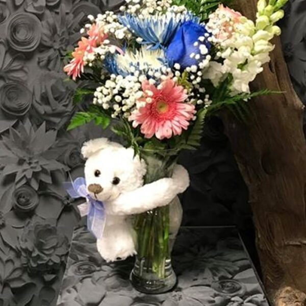 Vase à peluche - Blanc