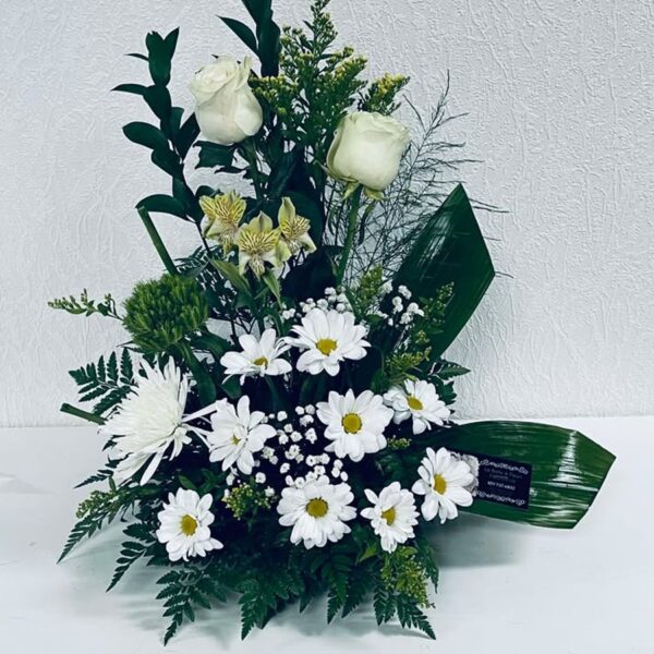 Bouquet Funéraire Douceur Blanche